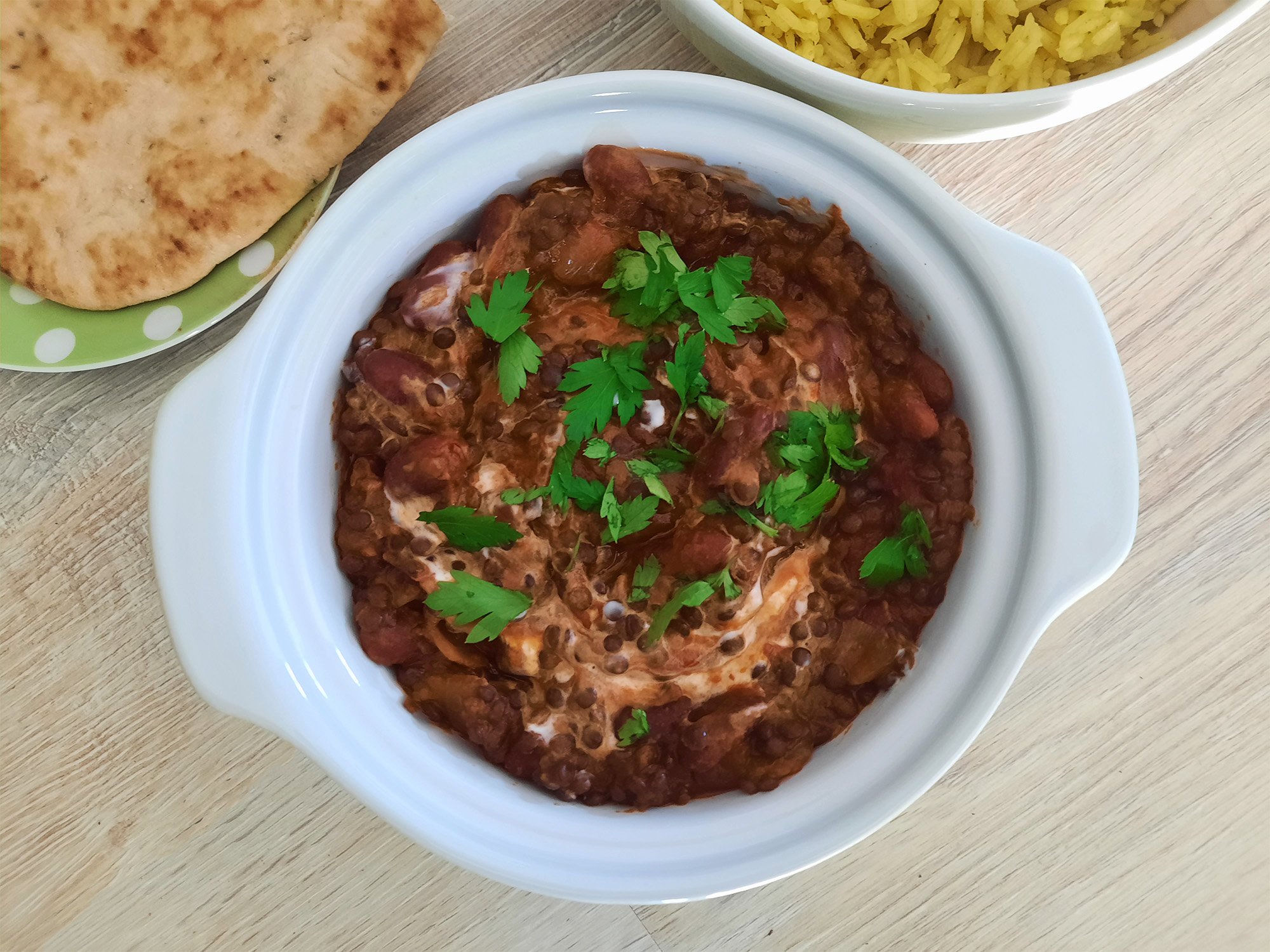 dahl makhni met pilavrijst