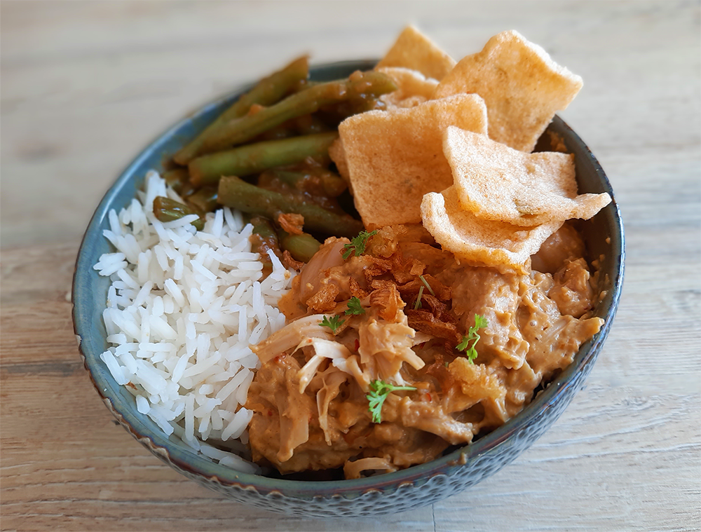 indonesische rendang van jackfruit