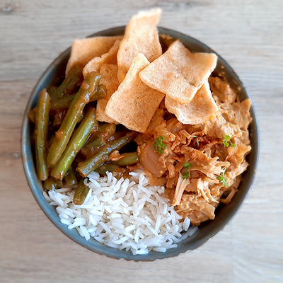 indonesische rendang van jackfruit